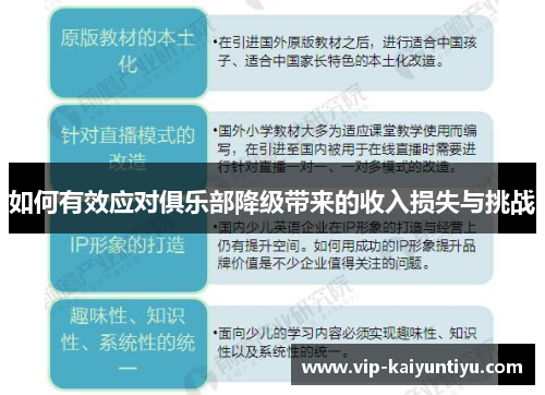 如何有效应对俱乐部降级带来的收入损失与挑战