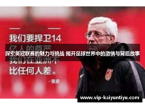 探索英冠联赛的魅力与挑战 揭开足球世界中的激情与背后故事