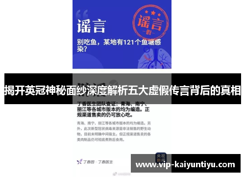 揭开英冠神秘面纱深度解析五大虚假传言背后的真相 揭开英冠神秘面纱深度解析五大虚假传言背后的真相